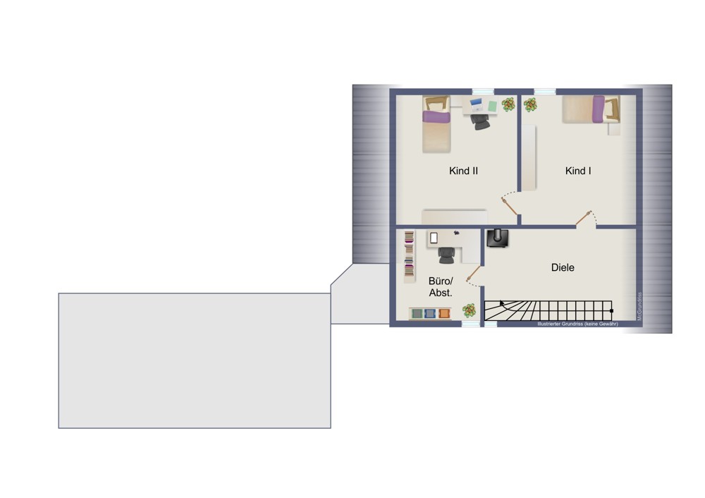 Dachgeschoss (kein Maßstab)